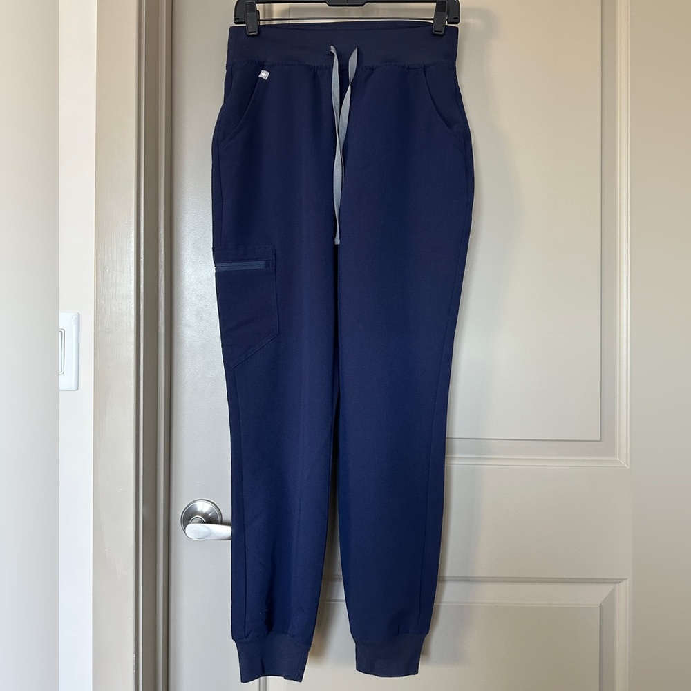 FIGS women's Navy Zamora High Waisted - Jogger Scrub Pants - S / Navy